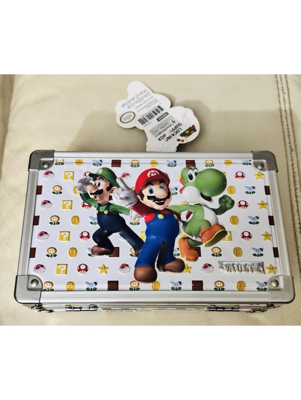 SuperMario-Lock Box-Storage Case-Nintendo Toad/Luigi-NEW w/Tags & Keys